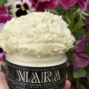 Growth & Repair Hair Butter |  Fenugreek Neem Hair Growth Butter 4oz | Fenugreek + Neem + Aloe | Leave - in moisturizer