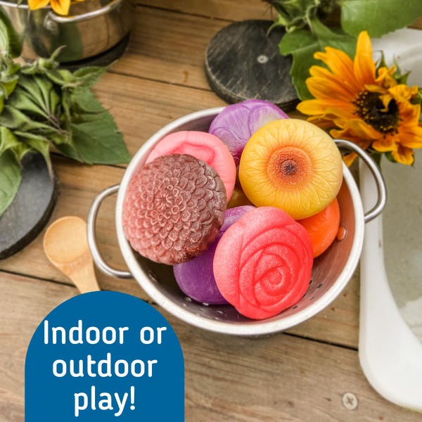 Mud Kitchen Food - Sensory Stones - Pretend Play Food - Story Stones for Kids - Play Kitchen Rock - Play Fruit Rocks - Montessori Play