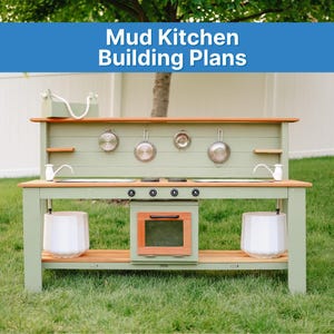 Mud Kitchen Building Plans (Digital PDF) – Easy DIY Outdoor Play Kitchen for Kids