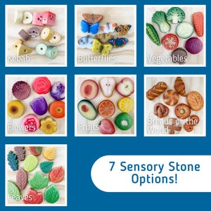 Play Food - Pretend Food Set - Story Rocks - Kitchen Sensory Stones - Mud Kitchen Accessory - Toy Kitchen Add On - Play Food Set - Vegetable image 7