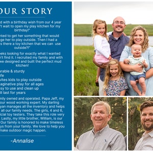 Family picture and our story of our family business.