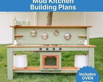 Mud Kitchen Building Plans / Building Blueprints / Kids Plans / Handmade Wooden Toys / Make Your Own Mud Kitchen / Digital Download