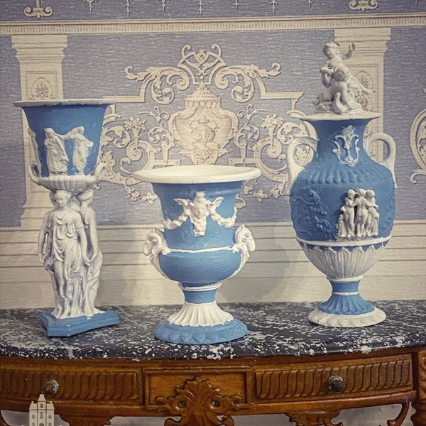 Wedgwood style vases