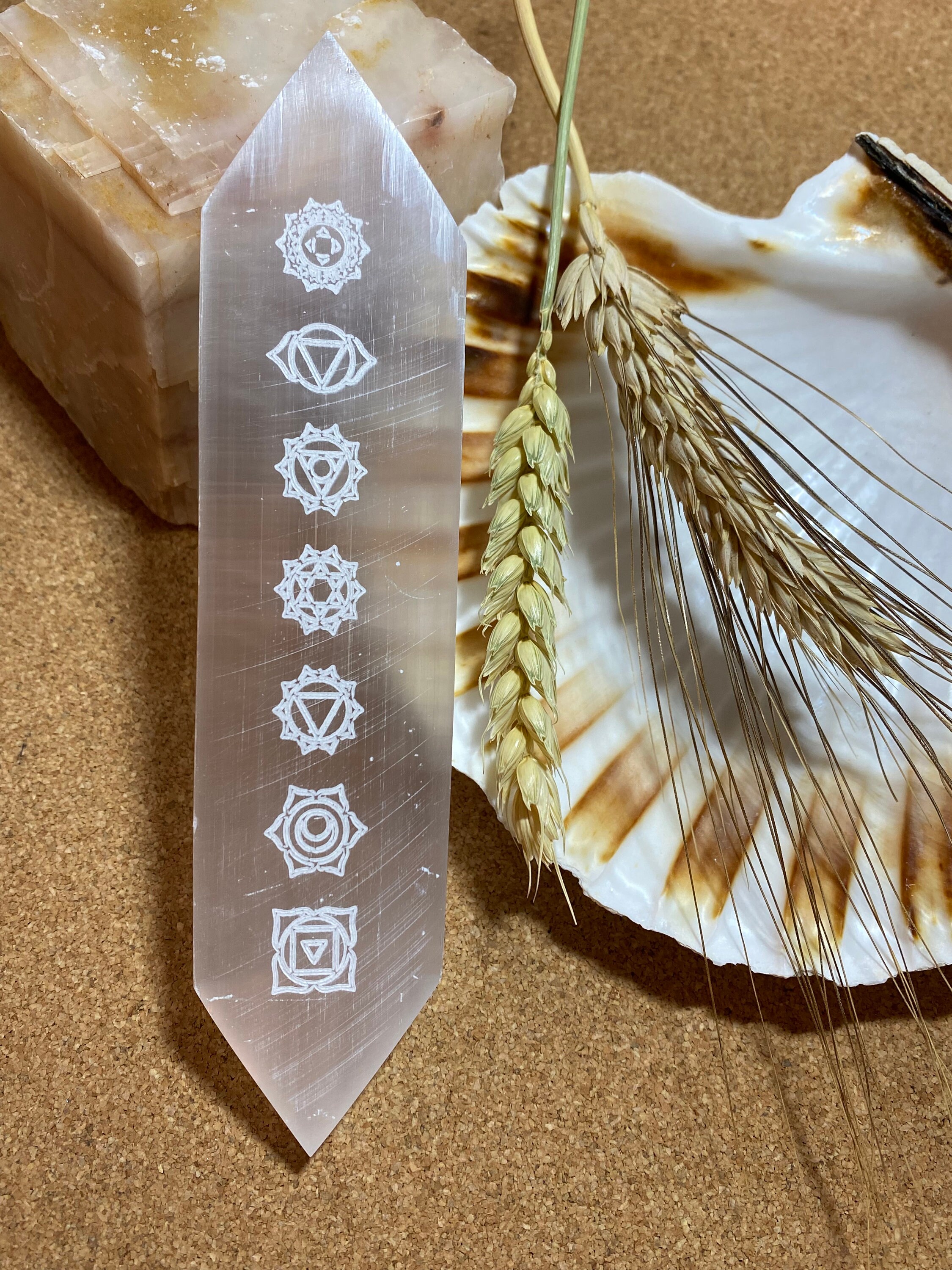 Pointe Sélénite 7 Chakras