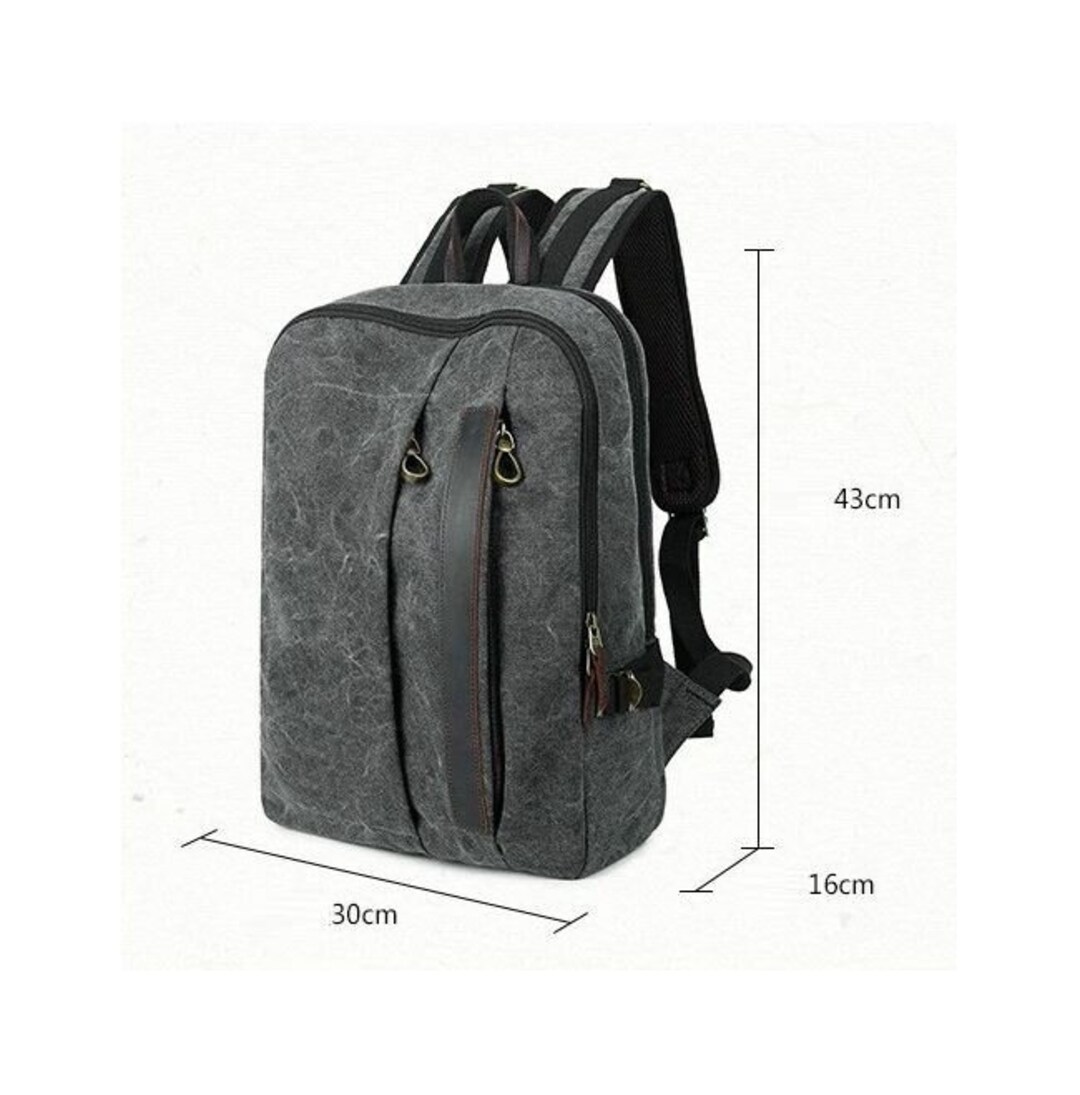 11.8 inch Canvas Cute Retro Fashion School Backpacks for Women