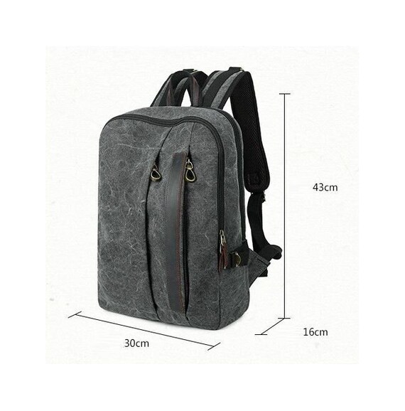 luxury canvas backpack