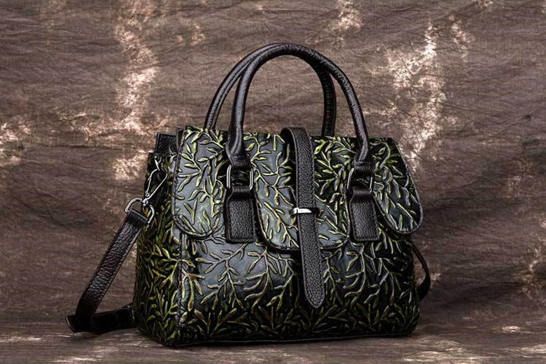 Genuine Leather Women Bag Cowhide Tote Bag Handbag Crossbody Top Handle ...