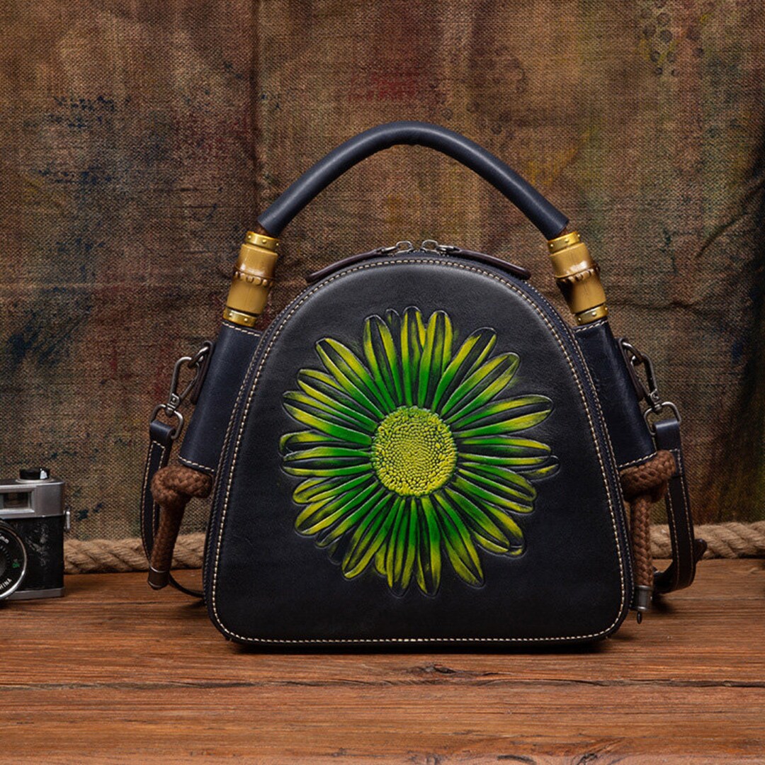 Women Genuine Leather Messenger Cross Body Tote Bag Handbag Etsy Canada