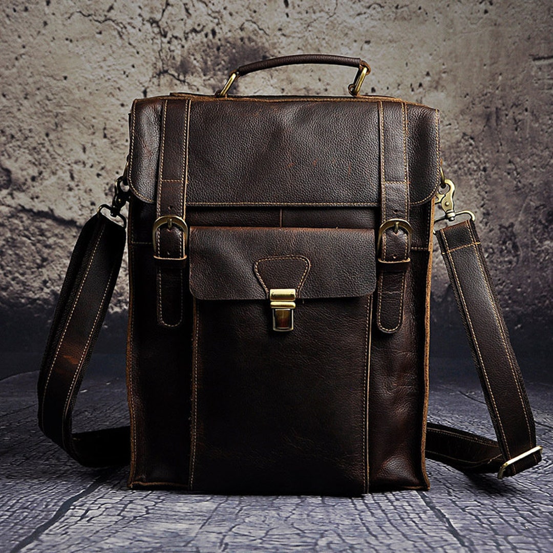 Brown Original Leather Heavy Duty Design Men Travel Casual - Etsy