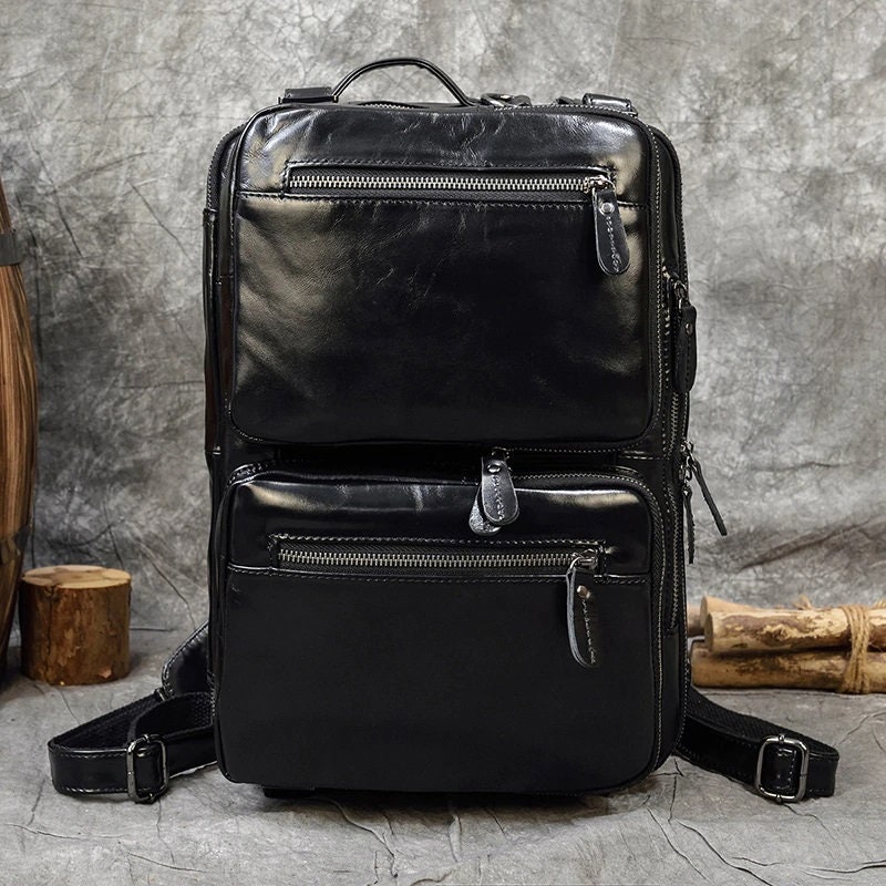 Men Briefcase Genuine Leather Laptop Notebook Bag 15.6 PC | Etsy