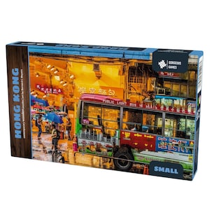 Hong Kong Wooden Jigsaw Puzzle For Adults | Premium Wood Jigsaw Puzzles For Adults | Contemporary Puzzle | 18cm x 26cm | 117 Pieces