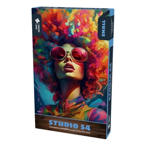 Studio 54 Wooden Jigsaw Puzzle For Adults | Premium Wood Jigsaw Puzzles For Adults | Contemporary Puzzle | 18cm x 26cm | 117 Pieces