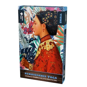 Renaissance Yoga Wooden Jigsaw Puzzle For Adults | Premium Wood Jigsaw Puzzles For Adults | Contemporary Puzzle | 18cm x 26cm | 117 Pieces