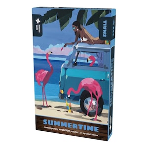 Summertime Wooden Jigsaw Puzzle For Adults | Premium Wood Jigsaw Puzzles For Adults | Contemporary Jigsaw Puzzle | 18cm x 26cm | 117 Pieces