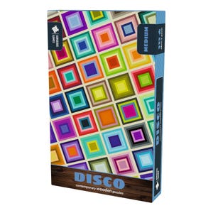 Disco Medium Wooden Jigsaw Puzzle | Premium Wooden Jigsaw Puzzles | Contemporary Artwork | Premium Build | 28cm x 40cm & 315 Pieces