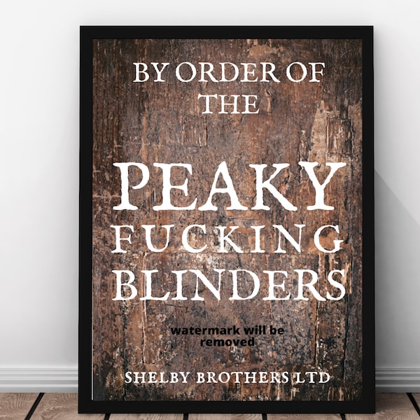 Peaky Blinders - Etsy