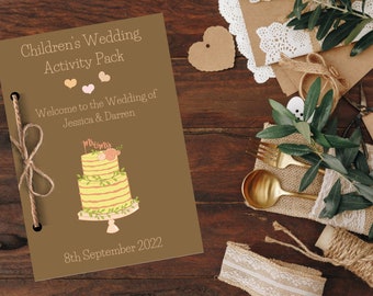 Pacchetto di attività per matrimoni personalizzati per bambini - Idee per matrimoni - Download digitale - 12 pagine - fai divertire i bambini pdf