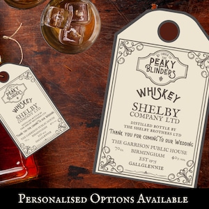 Peaky Blinders Inspiriert Super Cute Favor Tags/ Labels - Print your own - Hochzeit/ Geburtstagsparty - Feier - Digitaler Download