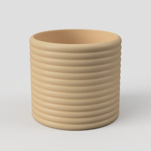 WOVEN - 3D Printable Minimalist Planter | STL File | Indoor Japandi Planter | Medium Size Planter for Succulents