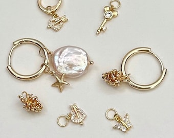 Earrings/Necklace Dainty Charms, Mix and Match Charms Jewelry, Build Your Own Earrings, Personalized  Birthday Gift, Mini Jewelry Charms