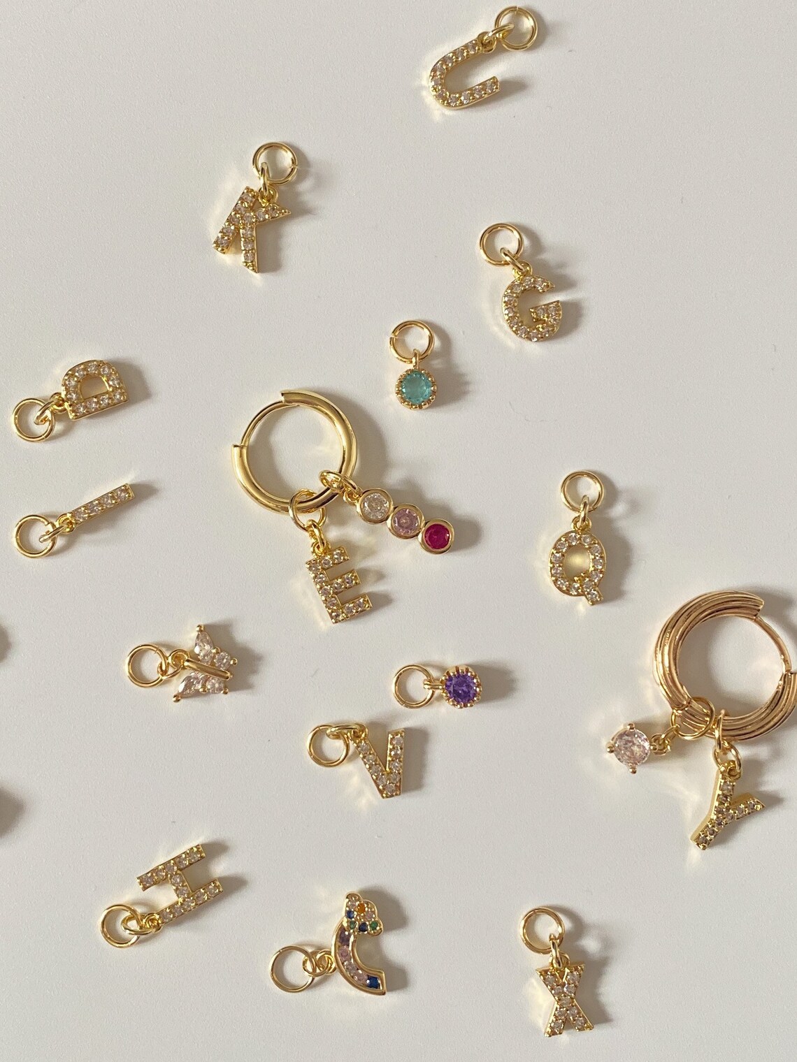 Letter A to Z Alphabet Charm, Mix and Match Jewelry, Build Your Own ...