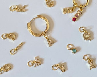 Breloque alphabet lettres A à Z, bijoux à agencer et à agencer, créez vos propres boucles d'oreilles, breloques monogrammes, breloques initiales, cadeau personnalisé