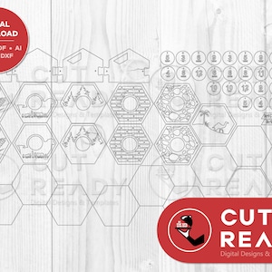 Settlers of Catan 5-6 Player Expansion SVG | Catan SVG | Laser Cut Board Game | Laser Cut Catan File | Board Game Catan Digital File
