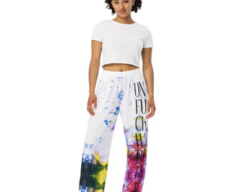 Unf*ckwithable Tie-Dye unisex wide-leg pants