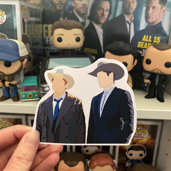 Supernatural Dean and Castiel Sticker