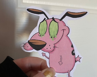 Courage the Cowardly Dog Sticker