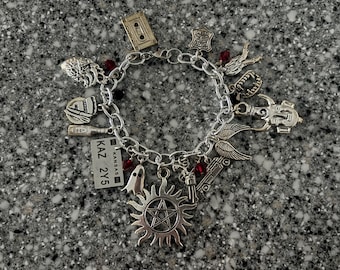Supernatural Inspired Charm Bracelet
