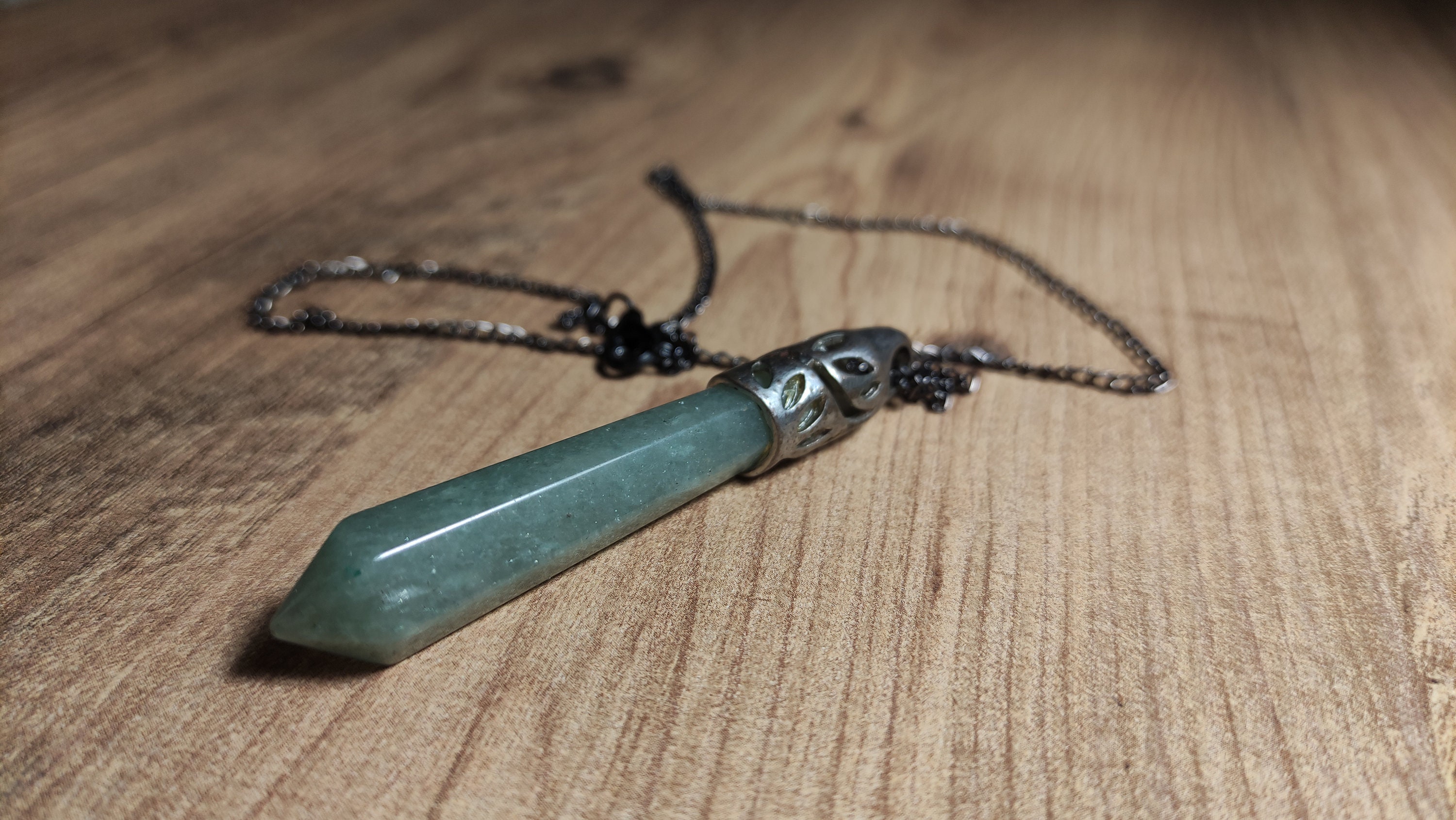 Jade Pendant Necklace Healing Crystal NecklaceGreen Natural Etsy