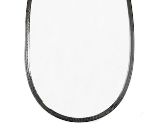 Silver Herringbone Necklace
