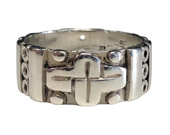 Silver Cross Ring