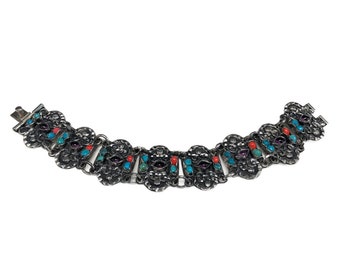 Silver & Gemstone Bracelet