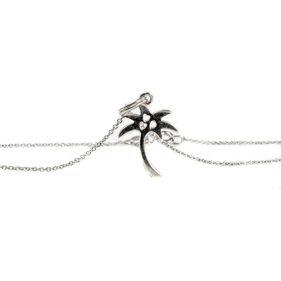 Silver Palm Tree Necklace