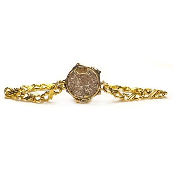Gold Plated Atocha Replica Coin Bracelet - image 5