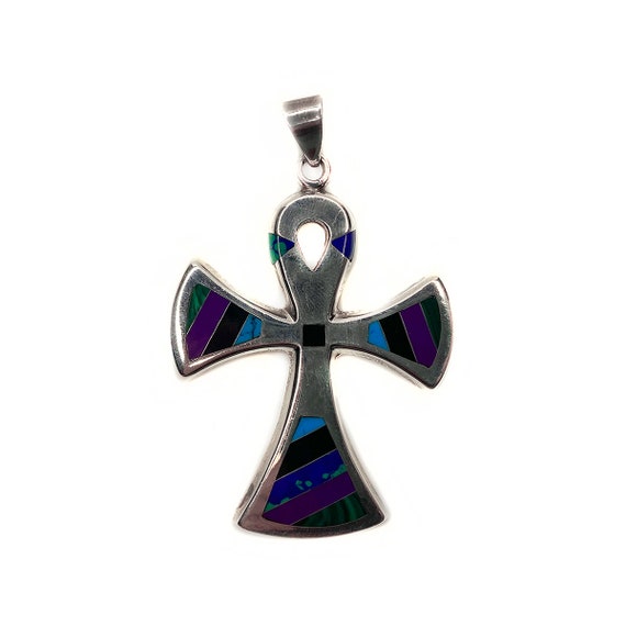 Silver Egyptian Ankh Pendant - image 1