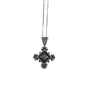 Silver & Labradorite Necklace