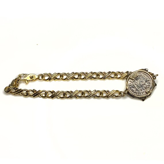 Gold Plated Atocha Replica Coin Bracelet - image 4