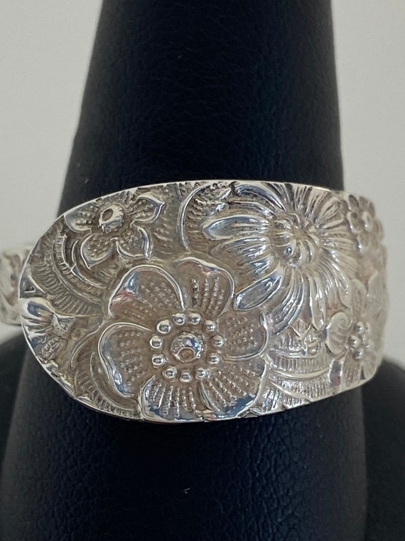 Sterling Silver Handmade Spoon Ring - image 1