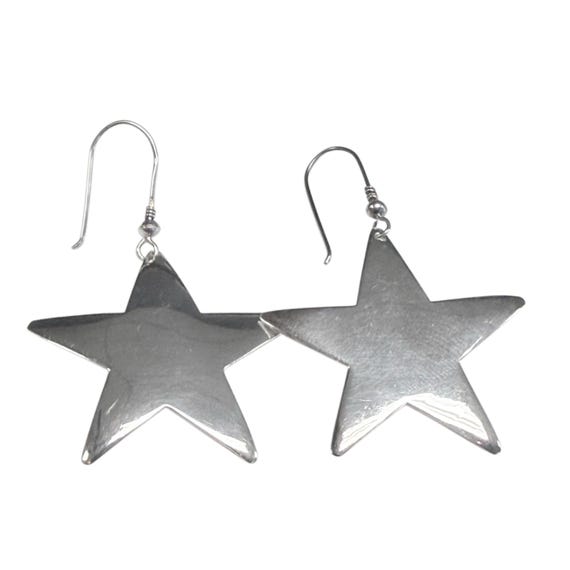 Silver Star Earrings