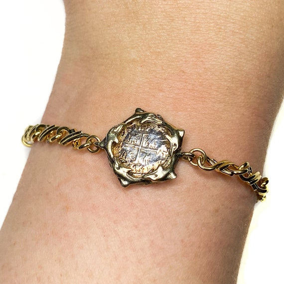 Gold Plated Atocha Replica Coin Bracelet - image 7