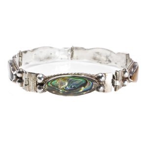 Silver & Abalone Bracelet