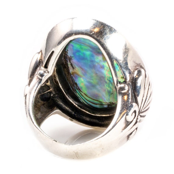 Silver & Abalone Starfish Ring - image 7