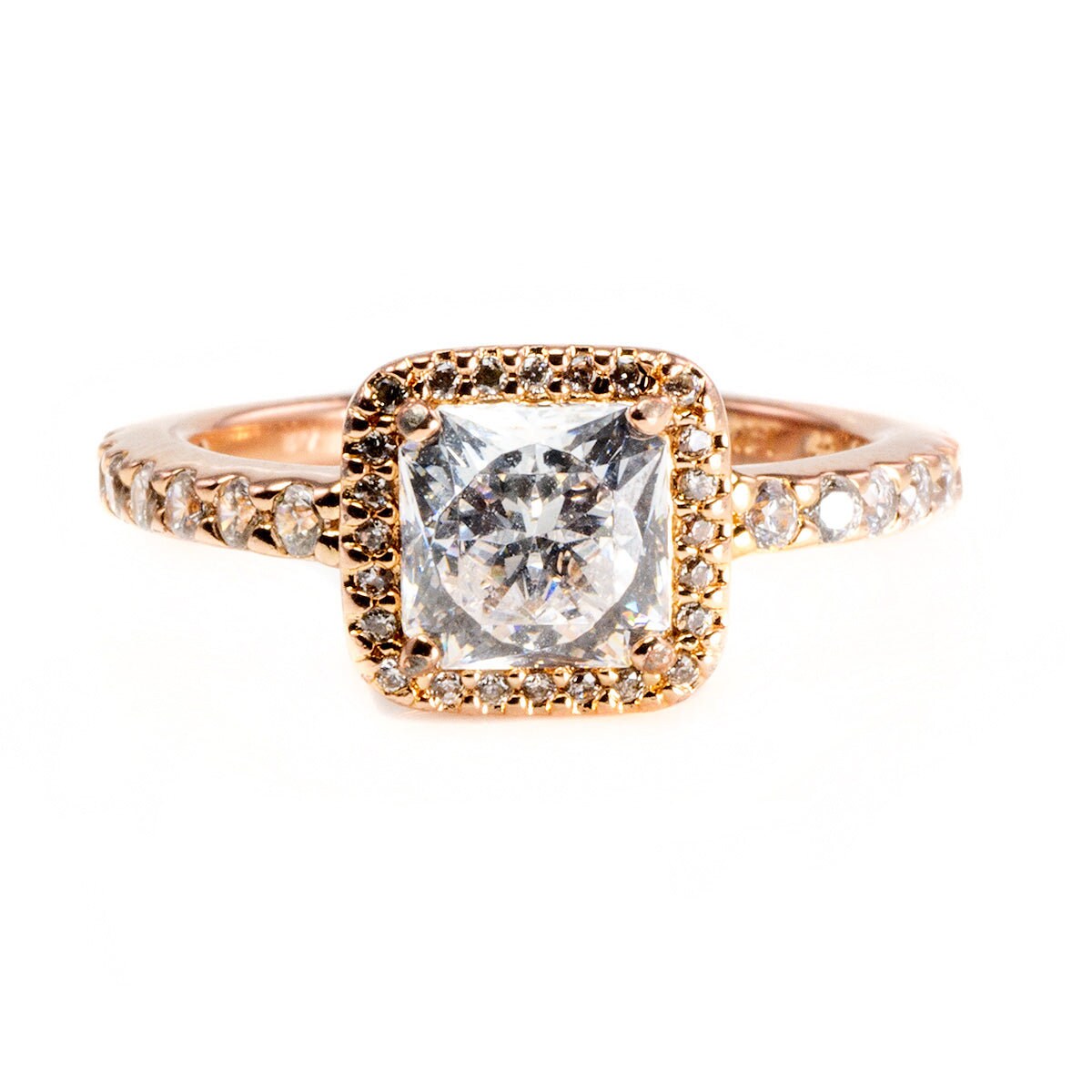 Pandora square rose gold ring online