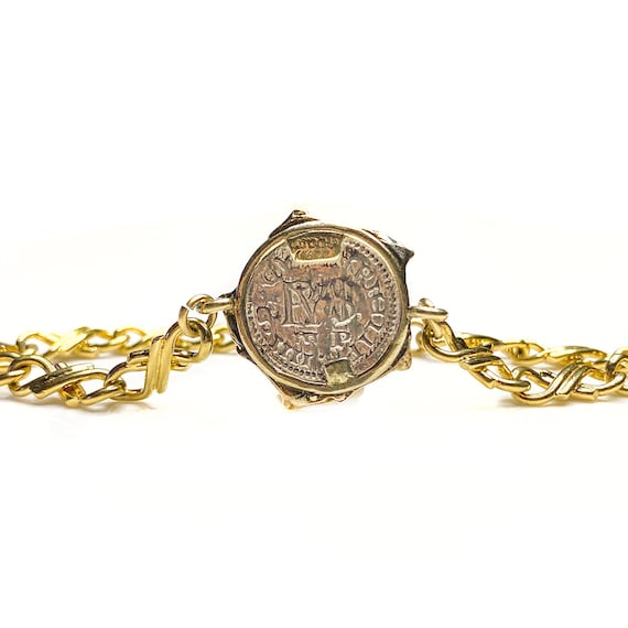 Gold Plated Atocha Replica Coin Bracelet - image 3