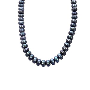 Faux Pearl & Silver Necklace