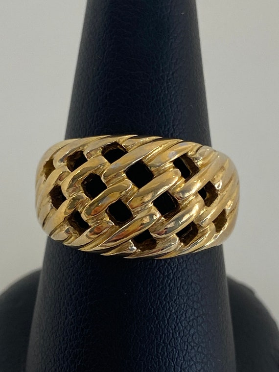 Sterling Silver Gold Plated Ring