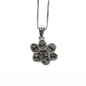 Silver Paw Print Necklace